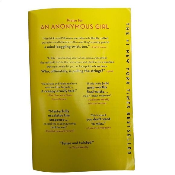 An Anonymous Girl by Greer Hendricks and Sarah Pekkanen Paperback Book - Picture 3 of 4